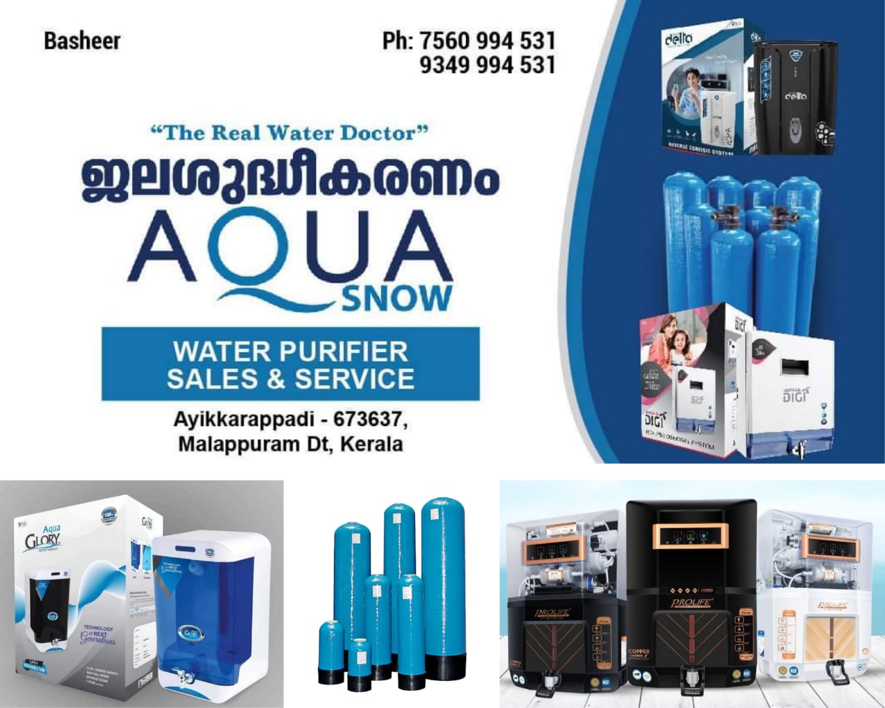 Aqua Snow Water Purifier Ayikkarappadi